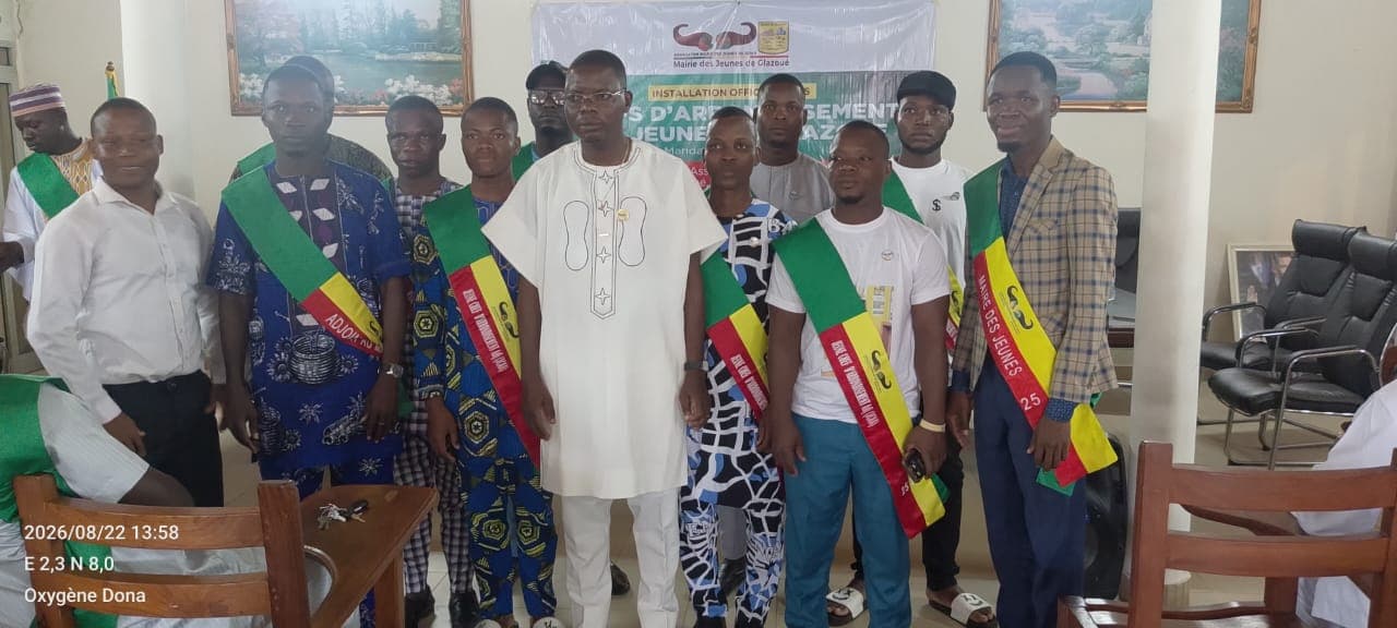 BÉNIN/MAIRIE DES JEUNES DE GLAZOUÉ : Les Jeunes Chefs d’Arrondissement officiellement installés