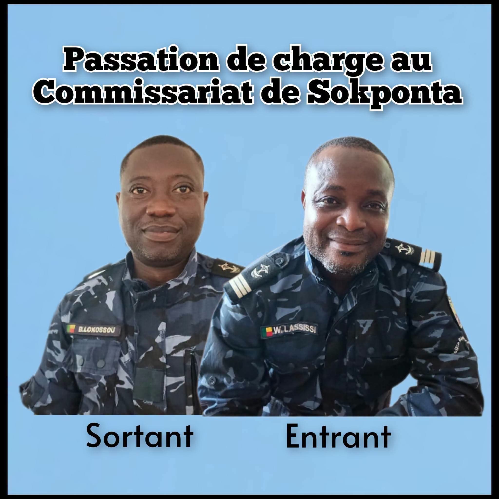 GLAZOUÉ/ PASSATION DE SERVICE AU COMMISSARIAT DE SOKPONTA : Barnabé Lokossou passe le témoin
